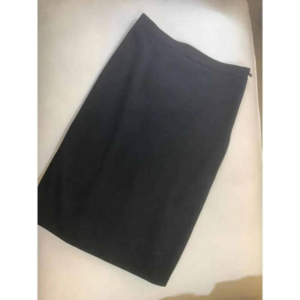 Moschino Black Pencil Straight Skirt Office Classic Italy Dressy 4 Cheap  Chic